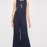 Solid Sleeveless Jumpsuit