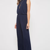 Solid Sleeveless Jumpsuit