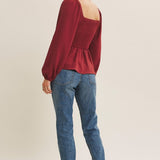 Convertible Babydoll Blouse