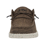 HEY DUDE Men's Wally Blend Linen (Dark Brown)