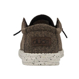 HEY DUDE Men's Wally Blend Linen (Dark Brown)