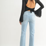 Cut Off Cropped Straight Jean (JBD)