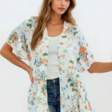 Floral Tiered Kimono