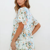 Floral Tiered Kimono