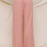 Solid Wide Leg Dress Pant