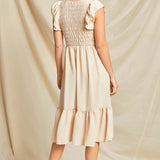 Silly For Smock Midi Dress