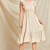 Silly For Smock Midi Dress