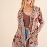 Thermal Hoodie Cardigan