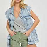 Oversized Denim Vest (Risen Jeans)