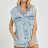 Oversized Denim Vest (Risen Jeans)