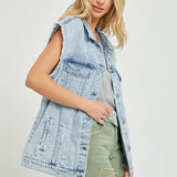 Oversized Denim Vest (Risen Jeans)