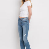 Pria Distressed Hem Ankle Bootcut Jean (Flying Monkey)