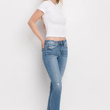 Pria Distressed Hem Ankle Bootcut Jean (Flying Monkey)