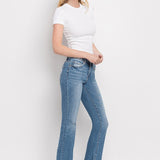 Pria Distressed Hem Ankle Bootcut Jean (Flying Monkey)