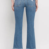 Pria Distressed Hem Ankle Bootcut Jean (Flying Monkey)