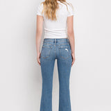 Pria Distressed Hem Ankle Bootcut Jean (Flying Monkey)