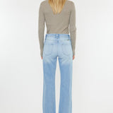 KAN CAN High Rise Wide Leg Flare Jean (Nina)