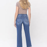 Marissa High Rise Cropped Straight Jean (Lovervet By Vervet) (Plus)