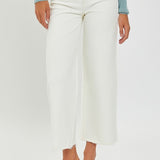 Alexis Cropped Wide Leg Jean (Risen Jeans)