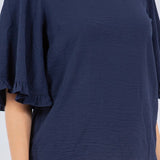 Quarter Sleeve Airflow Blouse