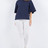 Quarter Sleeve Airflow Blouse