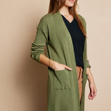 Ready & Ribbed Long Cardi