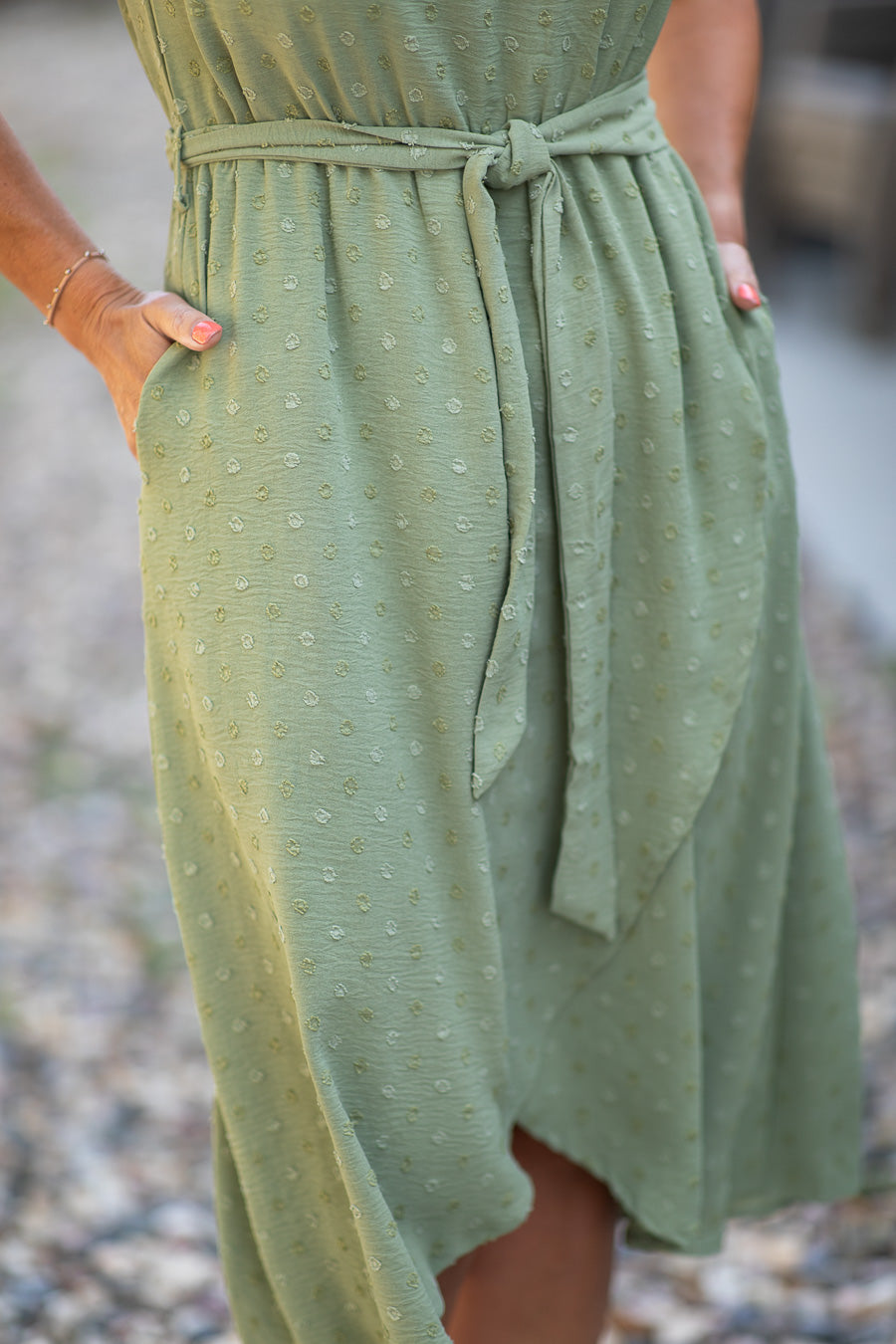Polka Dot Tulip Midi Dress