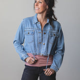 MONO B Crop Denim Jacket