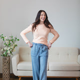Puff Sleeve Hacci Pullover