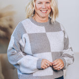 Heather Grey Colorblock Sweater (Dex)