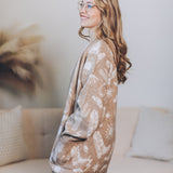 Oversized Western Sweater Cardi