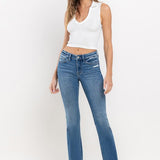 Miranda Mid Rise Bootcut Jean (Vervet)