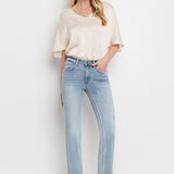 Eleanor Crop Straight Jean (Flying Monkey)