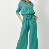 Wide Leg Paperbag Pant