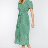 Shine In Satin Midi Dress