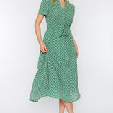 Shine In Satin Midi Dress