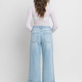 Kris Super High Rise Baggy Wide Leg Jean (Vervet)