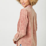 Washed Corduroy Button Down Shirt