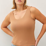 About The Basics Scoop Neck Tank (Plus)