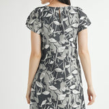 Abstract Print Mini Dress