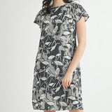 Abstract Print Mini Dress