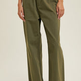 Raw Edge Washed Denim Pant
