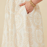 Eyes On Lace Smocked Midi Dress (Plus)