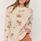 Fun With Floral Jacquard Sweater