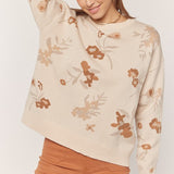 Fun With Floral Jacquard Sweater