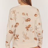 Fun With Floral Jacquard Sweater