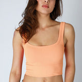 Chevron Ribbed Crop Top (NikiBiki)