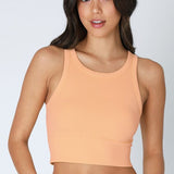 Chevron High Neck Crop Top (NikiBiki)