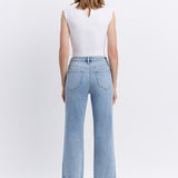 Hallie Cuffed Slim Wide Jean (Flying Monkey)