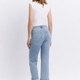 Hallie Cuffed Slim Wide Jean (Flying Monkey)
